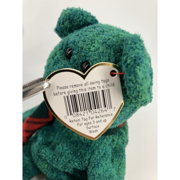 Ty Beanie Babies Bundle (2pcs) Wallace Bear And 1999 Holiday Teddy - Picture 15 of 16